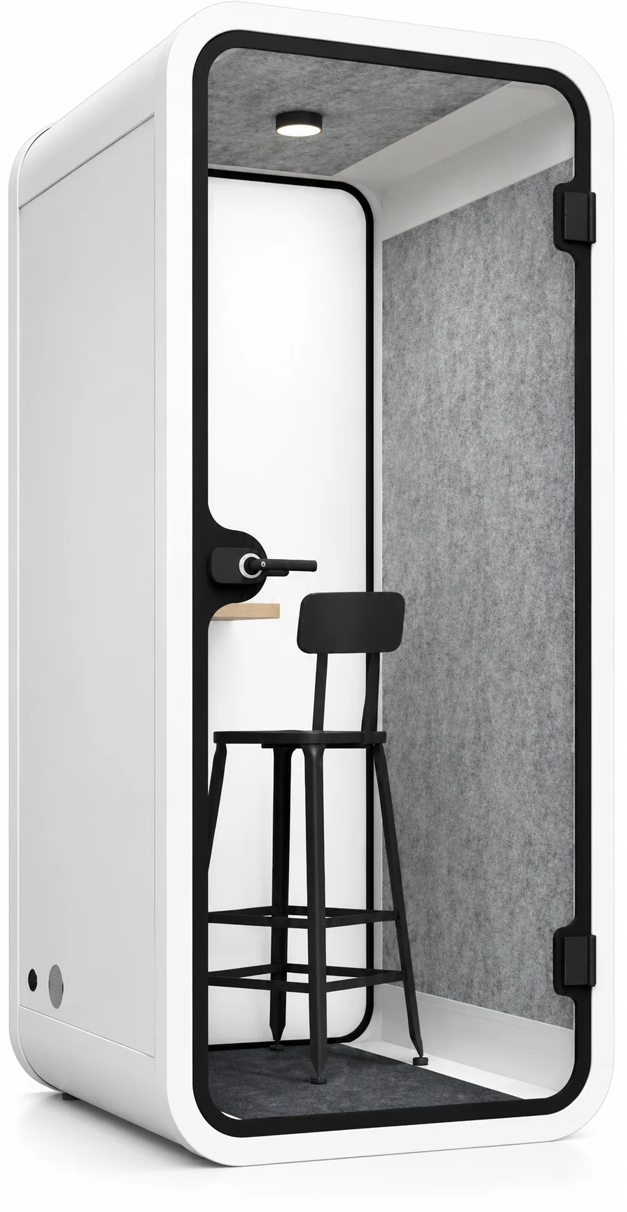 Fermann S phone booth, round frame